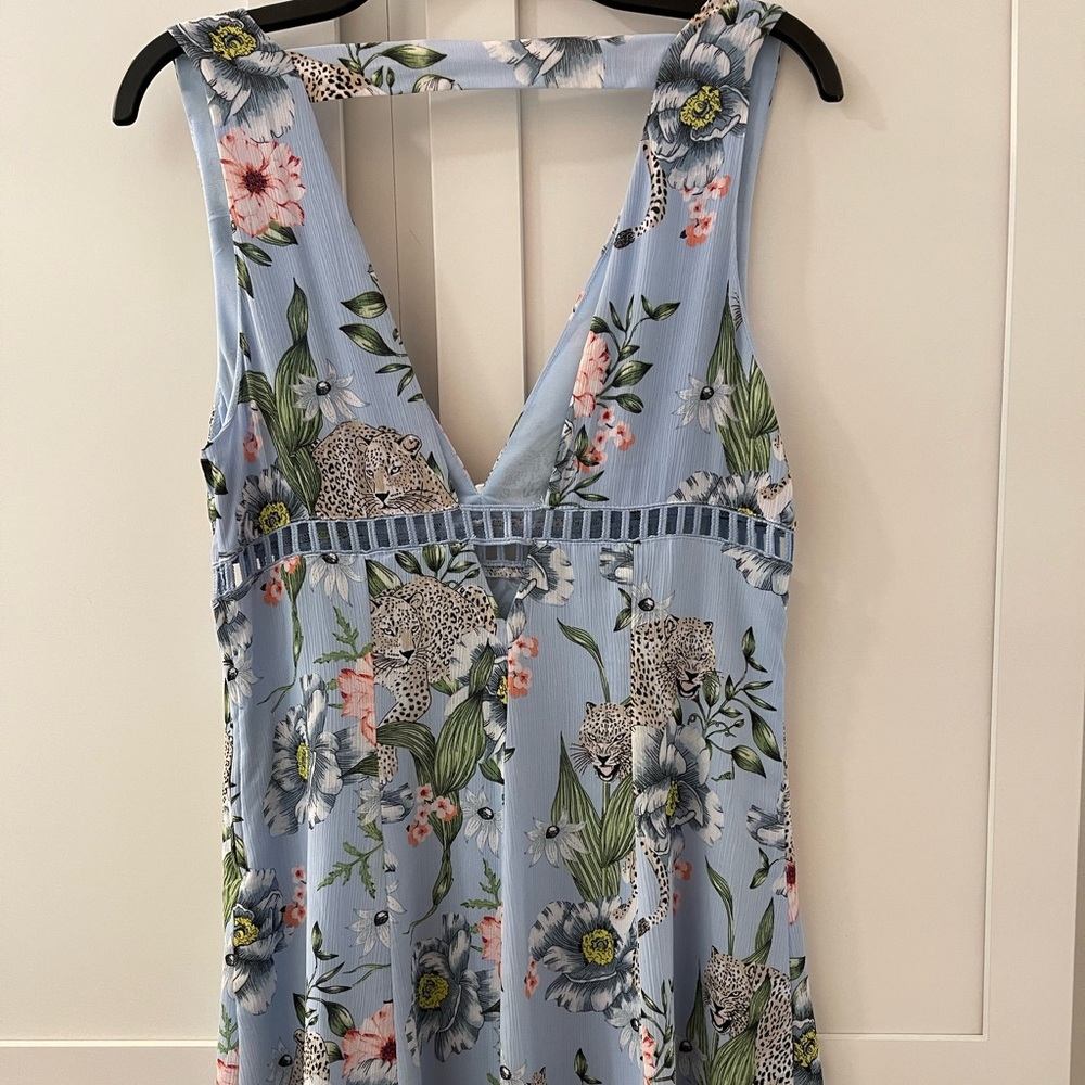 Baby blue floral dress